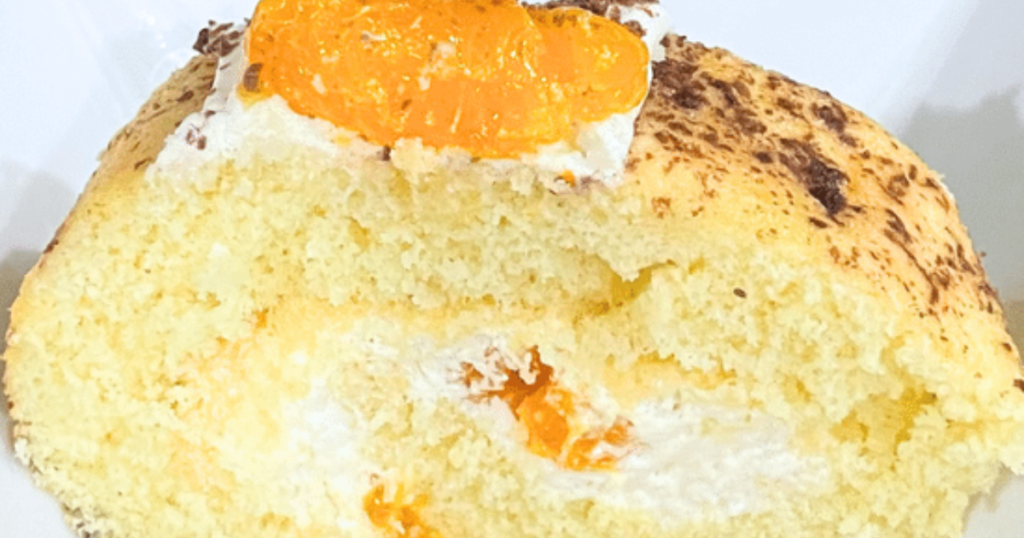 Mandarin Roll Cake - Its The Simple Things