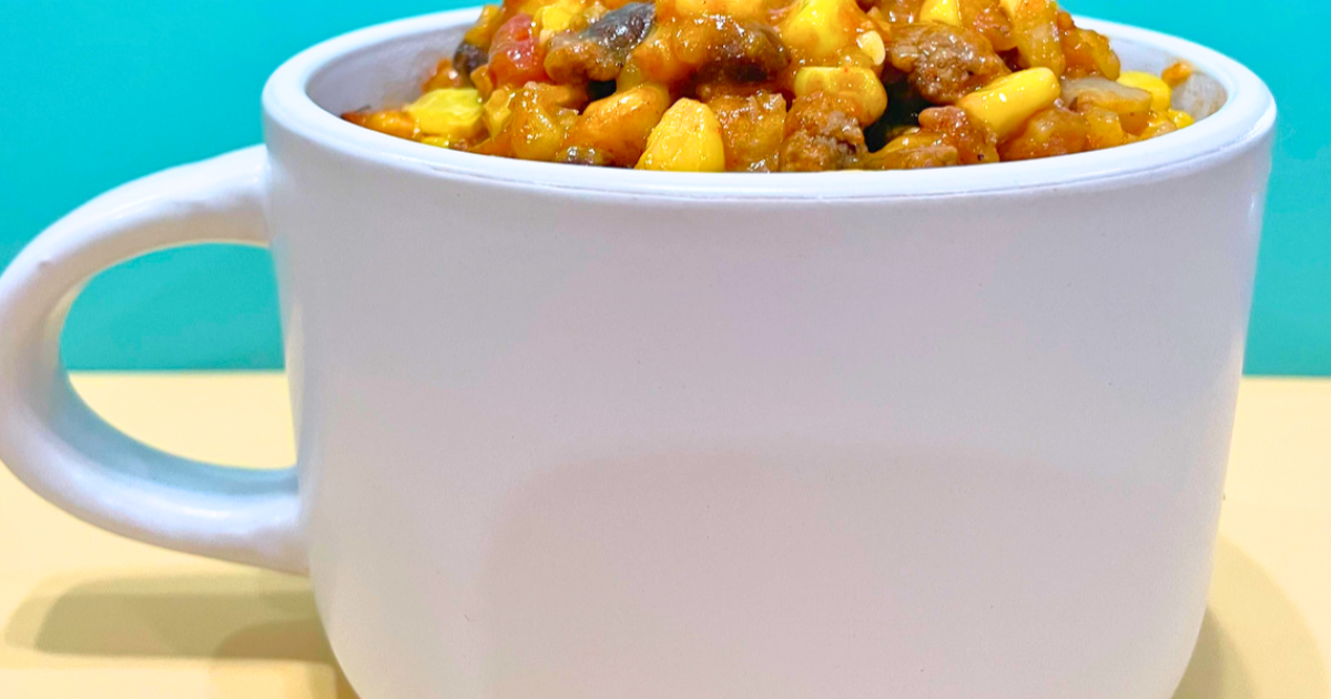 Tater Tot Taco Casserole in a cup