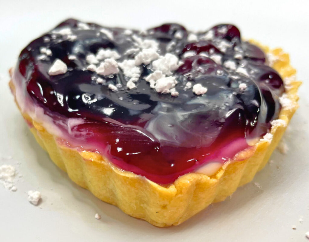 Completed Blueberry Cheese Tartlet